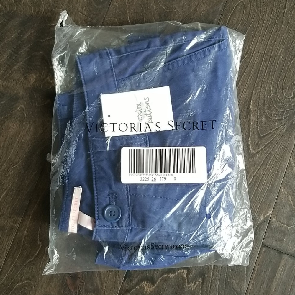 New Victoria's Secret Navy Eva Shorts